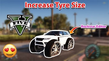 INCREASE TYRE SIZE WITH ZMODELER IN GTA 5 PERMANTLY || ROCKSTAR EDITOR ASLSO