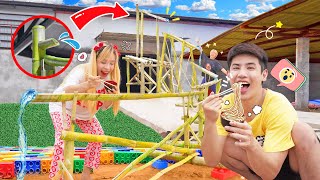สร้างโซเมนไม้ไผ่ยาวที่สุดในโลก! ไหลออกไปหลังสตูดิโอ!! screenshot 5