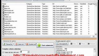 Website Submitter full version 3.0 - easiest semi-automated Web promotion tool