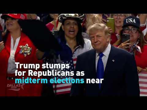 Trump stumps for Republicans as midterm elections near