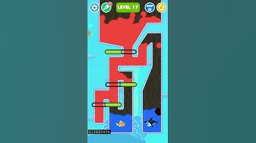 save the fish🦈 | level 17 completed | android,iOS gameplay | #Shorts #Games |offline game| RIDER0496