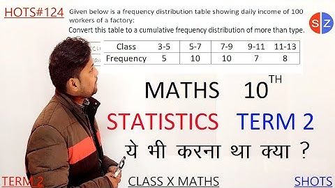 given below is a frequency distribution table showing daily income of @MathsTransporter