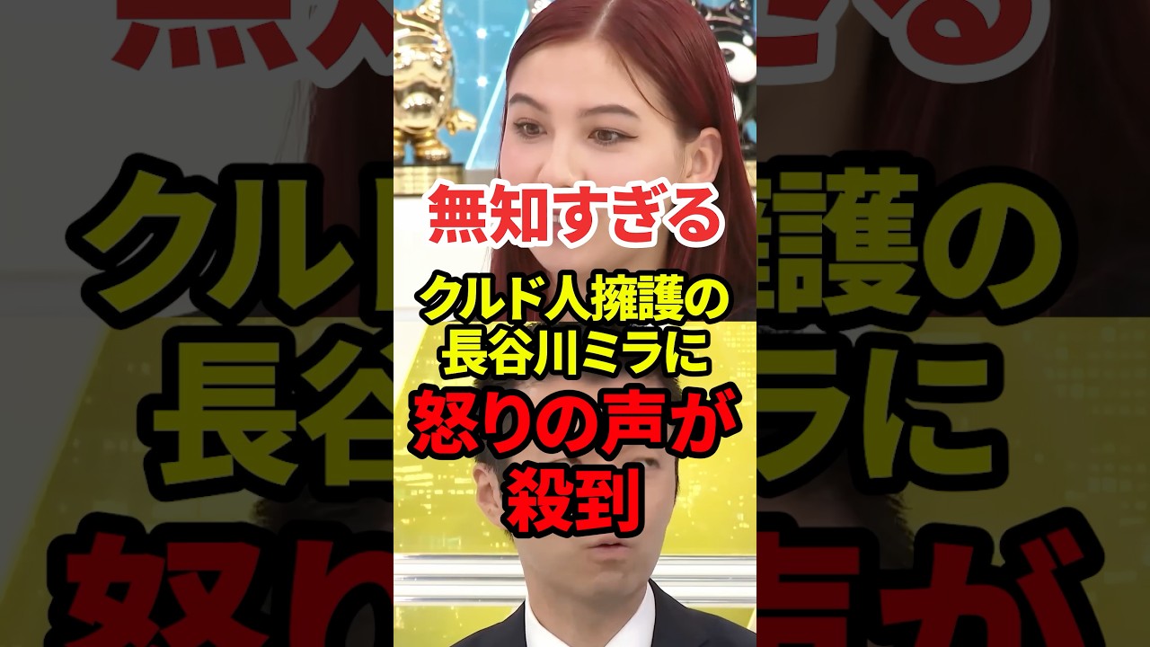 クルド人擁護の長谷川ミラに怒りの声が殺到 #政治 #クルド人 #外国人問題