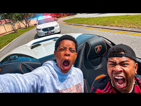 Lamborghini Race Turns Into HIGH SPEED COP CHASE !!!!!