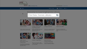 Searching for Resources in LearningExpress – Tutorial
