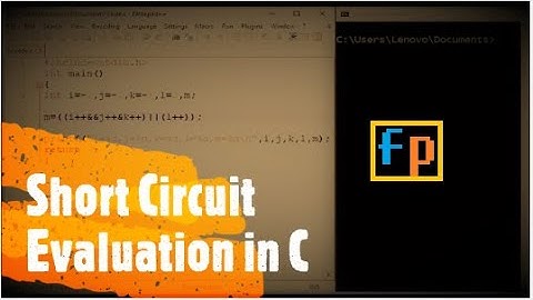 Short Circuit Evaluation in C