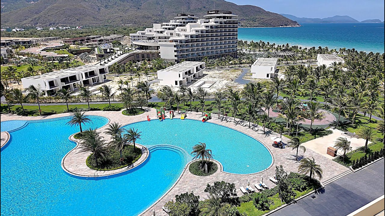 [4K] AquaMarine Cam Ranh Resort Hotel Vietnam - 5-Star Beachfront Resort with Stunning Views