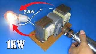 How to make 220V 1KW Generator using old transformers