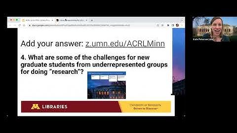 ACRL ULS CTDG: Library Programming for Institute for New Grad Students from Underrepresented Groups