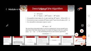 Cryptography #Module 4  6 rsa algorithm 1