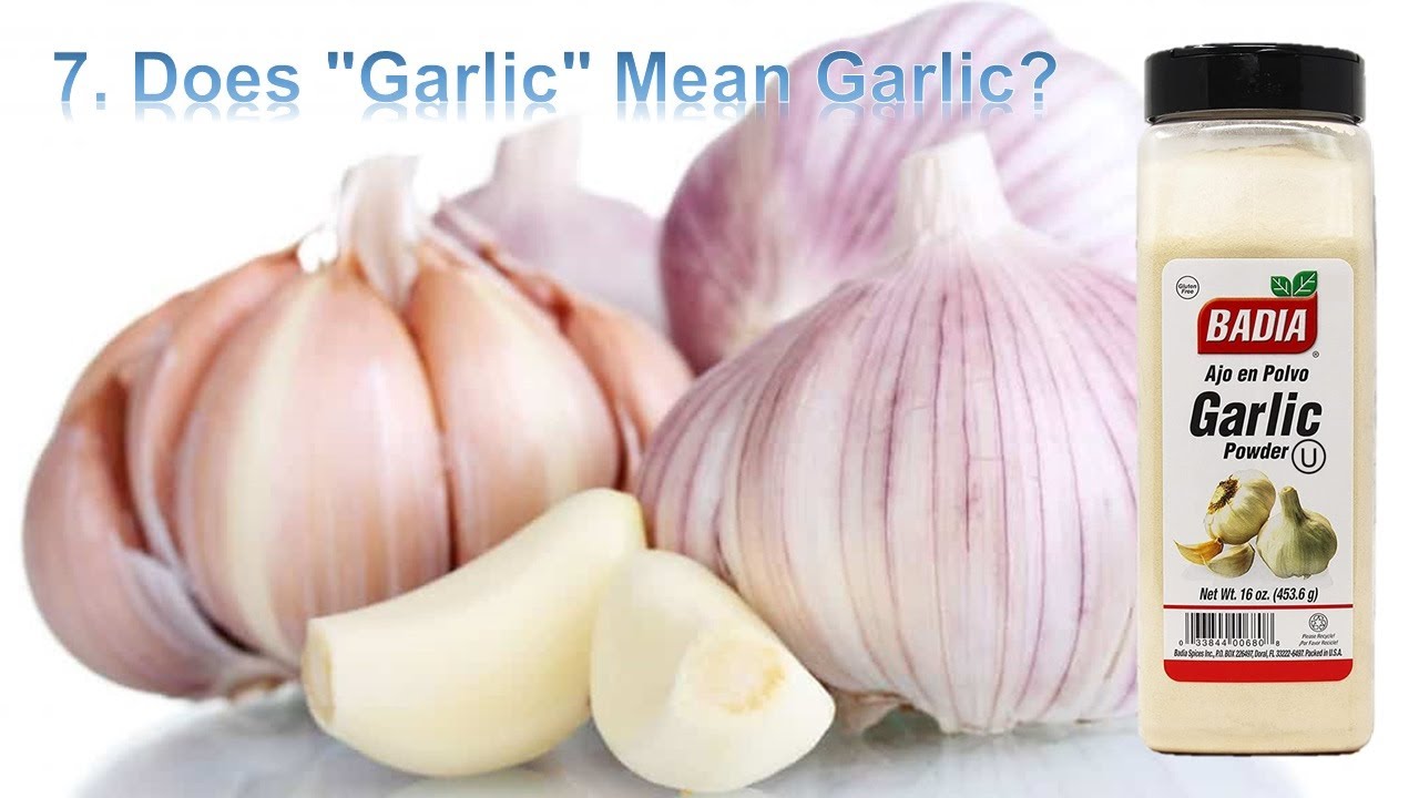 7. Does Garlic Mean Garlic? YouTube