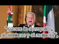AMLO cambia la ceremonia del Grito: ‘Muera la corrupción, el clasismo, ¡viva México!