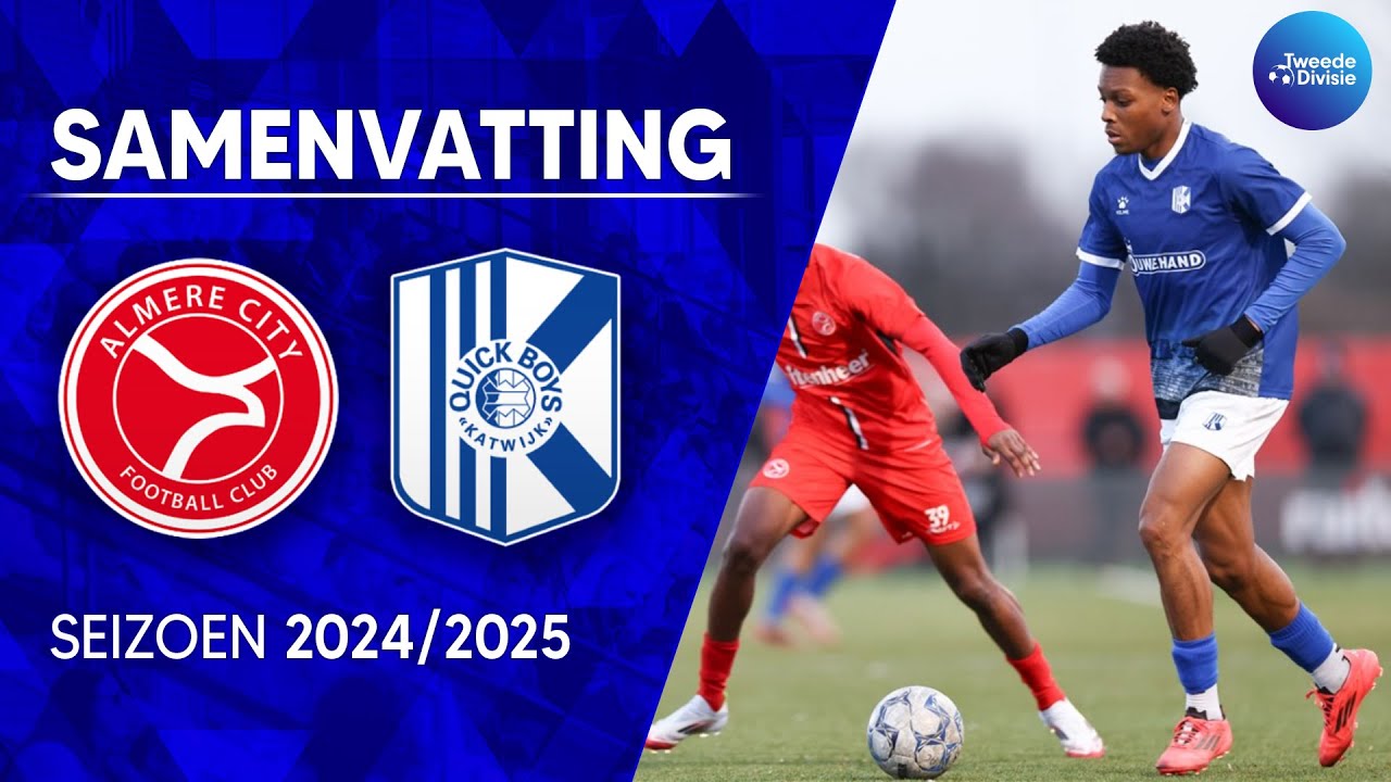 Samenvatting Jong Almere City FC - Quick Boys | Tweede Divisie