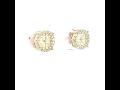 Video: 10Kt Gold Earrings With Moissanite Ctw 0.80