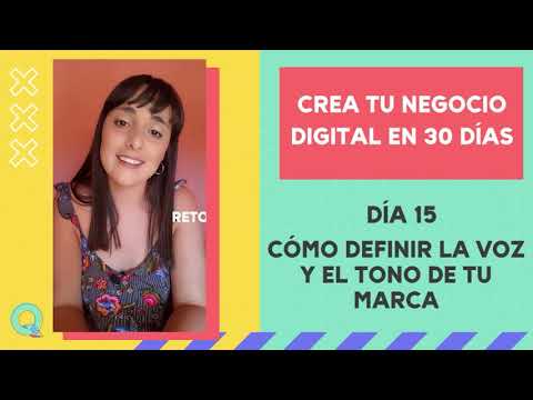 🎙️ Cómo definir el TONO y la VOZ de tu MARCA | RETO DE 30 DÍAS PARA CREAR UN NEGOCIO DIGITAL