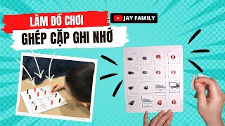 DIY Trò chơi tìm hình giống nhau | Hướng dẫn làm đồ chơi cho bé