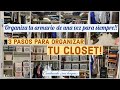 IDEAS P/ ORGANIZAR Y MANTENER EL CLOSET SIEMPRE ORDENADO~ECONÓMICAS~PRÁCTICAS~3 SIMPLES PASOS~...