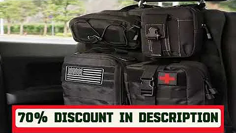 A must-have product! High Quality Multifunction 55*37CM 600D 6PCS In 1 Car Back Seat Tactical Hang