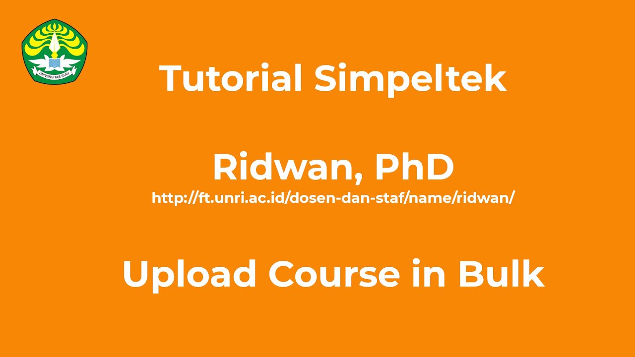upload course in bulk - YouTube