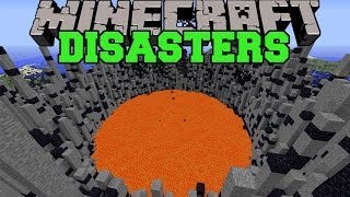 Minecraft: DISASTERS (VOLCANOES, EARTHQUAKES, METEORS, & SINKHOLES) Mod Showcase