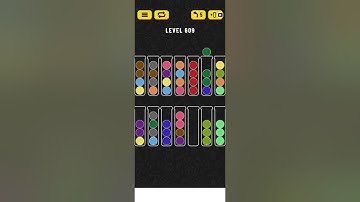 Ball sort puzzle level 609 #ballsortpuzzle