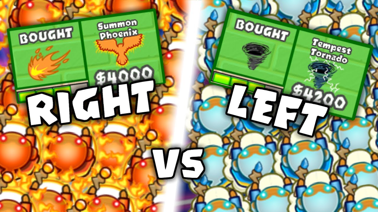 INFINITE Summon Phoenix vs UNLIMITED Tempest Tornado in BTD Battles!