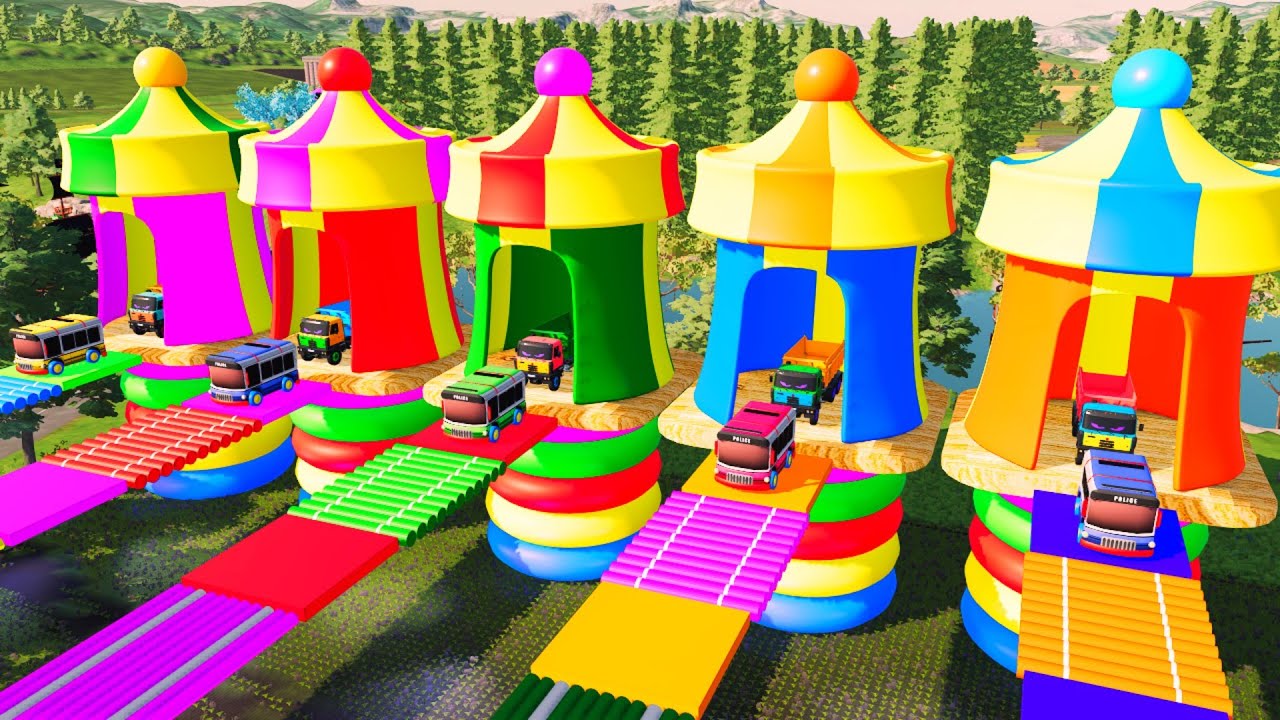 WOW! BIG EYED TRUCK COLOR FUN 🚛👀 | FRIENDLY GIANT TRUCK FOR KIDS