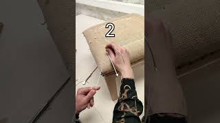 Stitching a square angle TUTORIAL (TRADITIONNAL UPHOLSTERY)