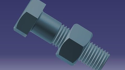 L13-4: Draw a nut and bolt in CATIA.