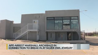 APD arrest man in connection to break-in at Silver Owl Jewelry