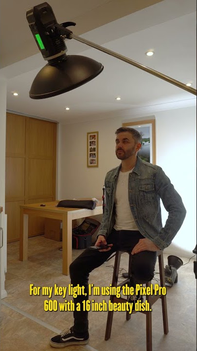 Beauty Dish Light Setup for Home Portraits #Shorts #photoshoot