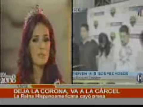 Laura Zuñiga la Reina Hispanoamericana 2008 deja la corona y va a la carcel