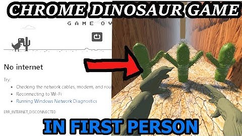 I Made Chrome Dinosaur Game in Unity (3d) (First Person)
