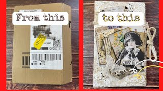 Amazon Packaging Recycling into a Junk Journal/Digital Collage Club Design Team Project