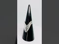 925 Silver Layered Point Ring Adjustable #jewelhubcouk #finejewellery