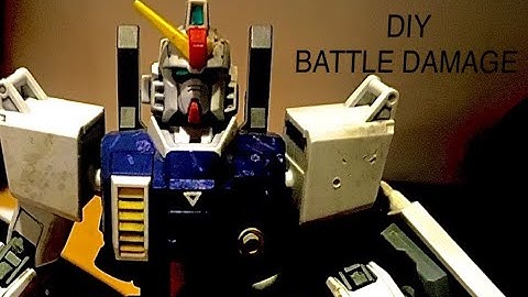 Easy DIY Battle Damage for Gunpla