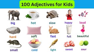 100 Adjectives with Example Sentences | Fun & Easy English Vocabulary for Kids