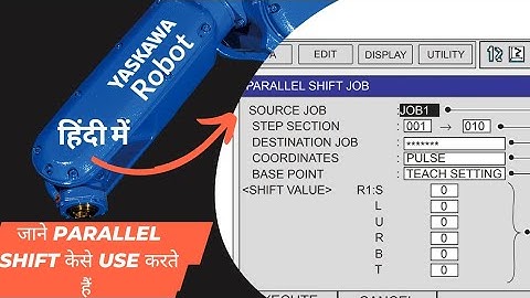 Parallel Shift Command || Reteaching Program | New Program | Yaskawa Motoman Program | Robot Program