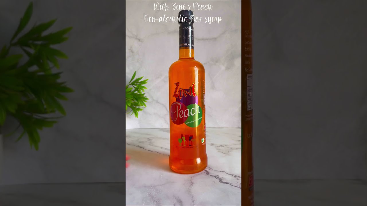 How to Make Peach Mocktail with Zone Syrups | 