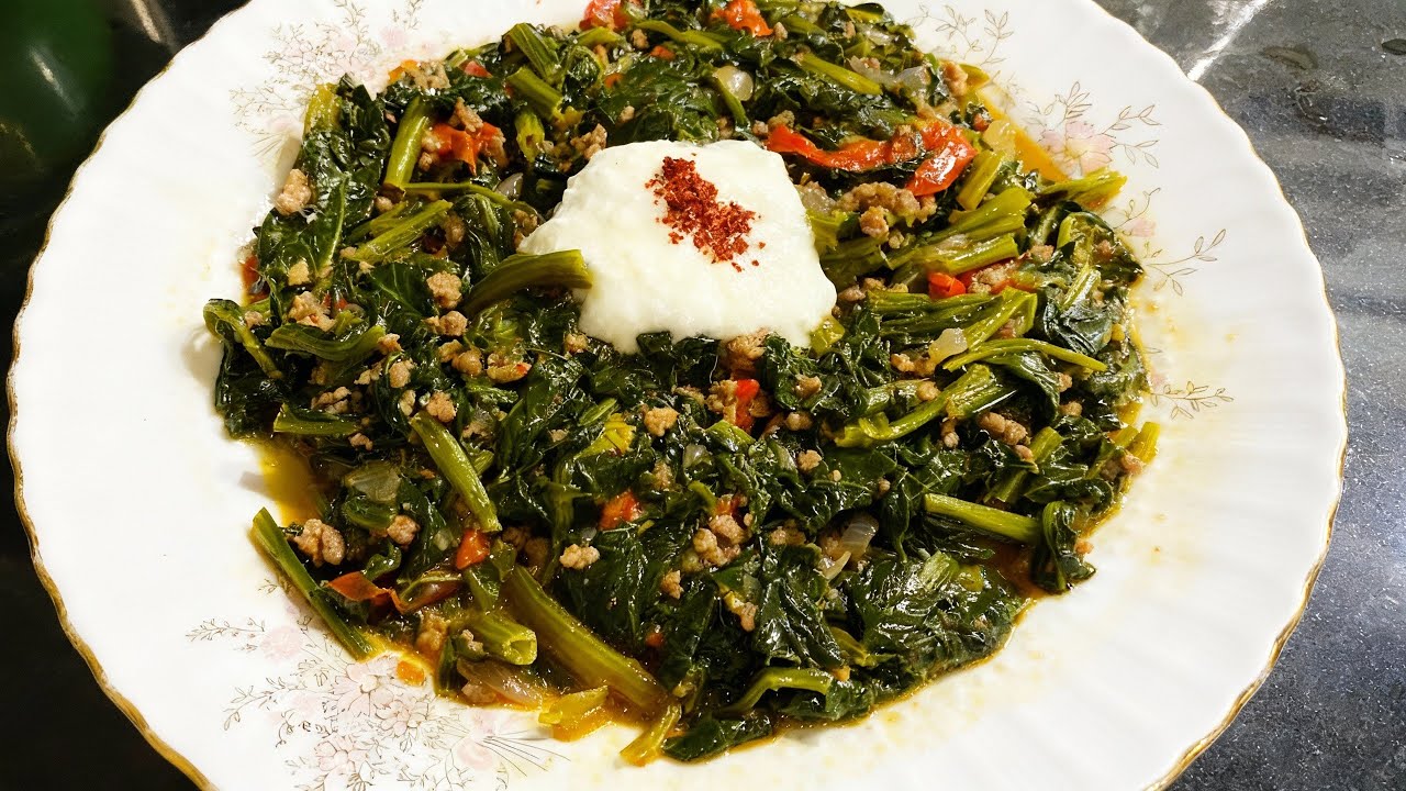 KIYMALI ISPANAK YEMEĞİ NASIL YAPILIR ?