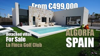 New detached villas for sale at La Finca Golf Course, Algorfa, Costa Blanca, Spain | From €499,000