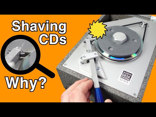 Shaving Compact Discs to improve the sound (?!) class=