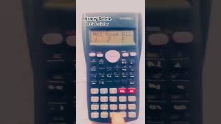 history delete in calculator #shorts #youtube #foryou