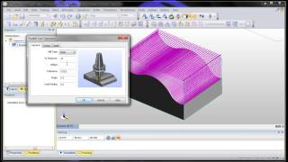 EdgeCAM: Machining a Surface Using Parallel Lace