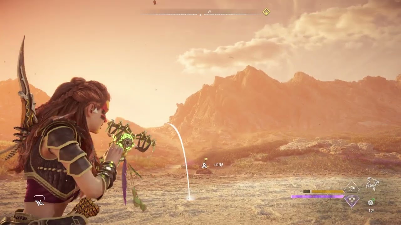 Horizon Forbidden West flight time 41 BlastSling Spike Thrower