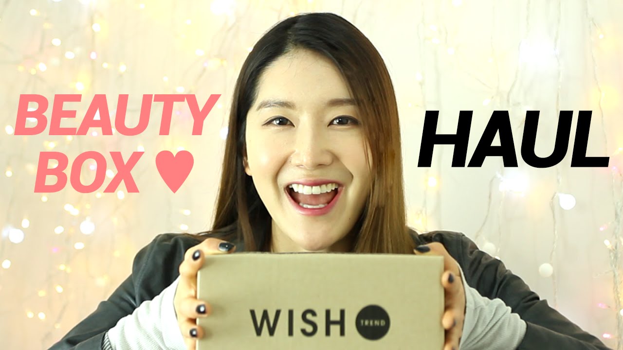Korean Beauty Box Haul Wishbox! Wishtrend YouTube