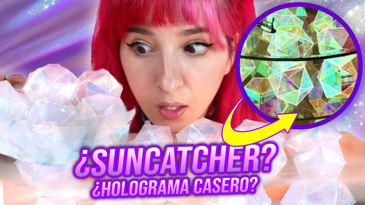 IDEAS de ARTE para hacer cuando estas ABURRIDA #5 | HOLOGRAMA Y SUNCATCHER CASERO @AnnAttack