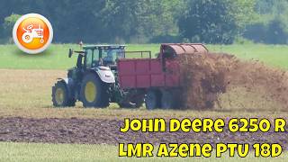 Spreading Manure 2026 | John Deere 6250R & LMR Azene PTU-18 D