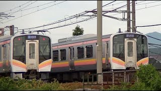 E129系B21編成とE129系最終ロットB25編成の離合