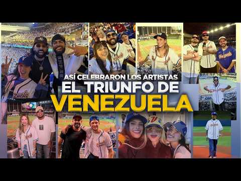 ¡FAMOSOS DE FIESTA! Las reacciones de las estrellas al triunfo de Venezuela